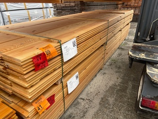 Ca. 90x Douglas Veer en Groef, 18x185mm, lengte 400cm